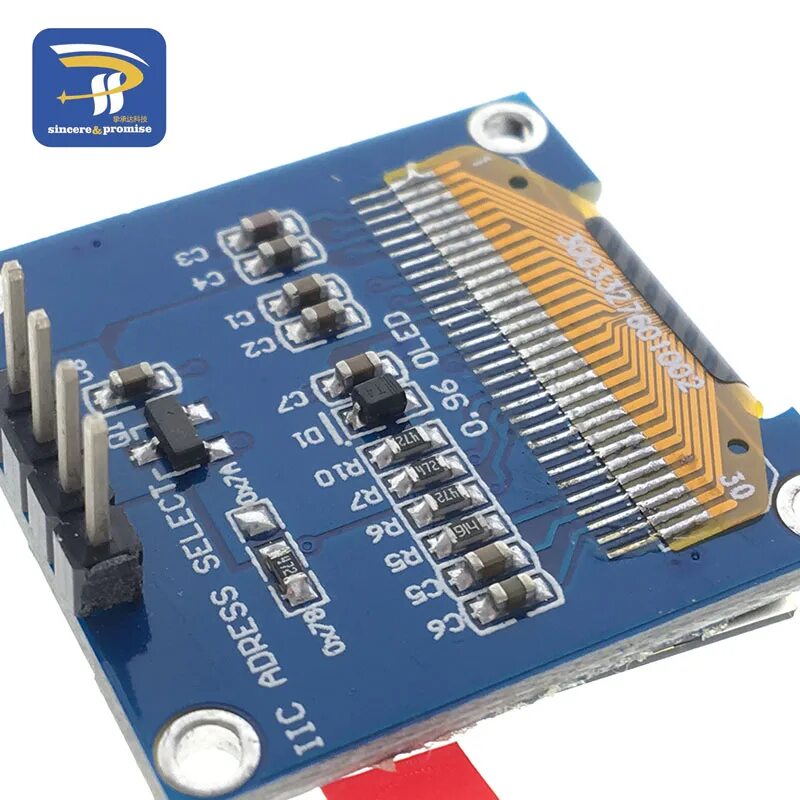 Arduino 0. Дисплей oled 0.96 дюйма 128x64, i2c iic, двухцветный (желто-синий), модуль для arduino. display 128*64 oled 0,96&quot; белыйсинийжелто-синий i2cbox. oled arduino синий с желтым.