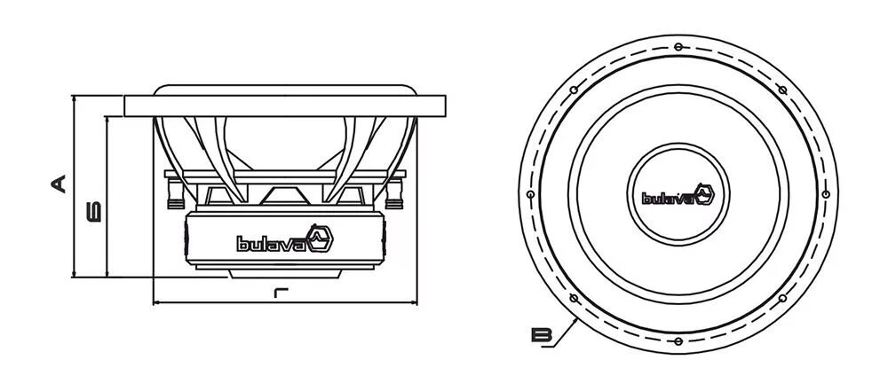 Диаметр монтажного отверстия. Сабвуфер Ural Bulava 10 v.2. Сабвуфер 12 дюймов Урал Булава. Сабвуфер Булава 12 v2. Сабвуфер Урал Bulava 15 v.2.