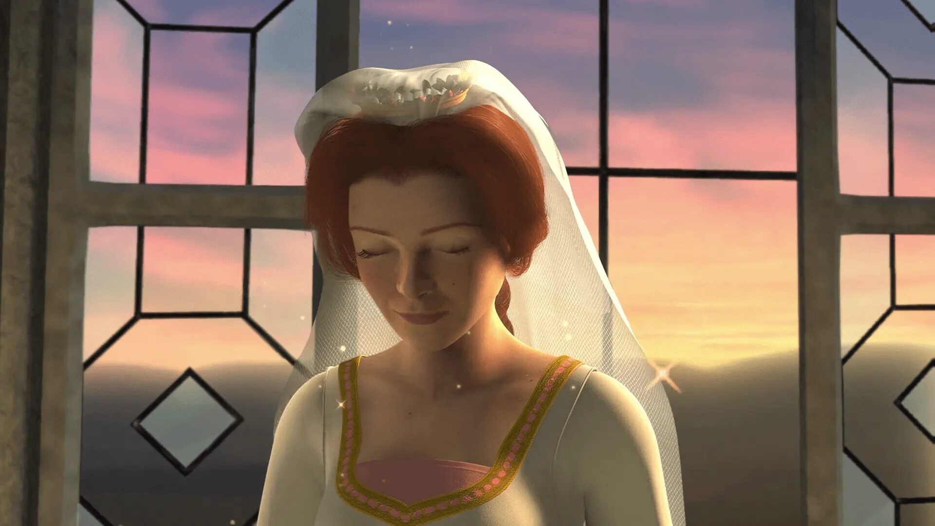 Принцесса Фиона в башне. Фиона принцесса 2001. Фиона 2022. Принцесса Фиона Шрек свадьба.