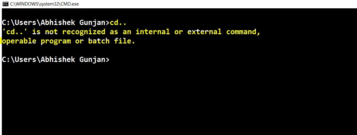 Команда CD В cmd. Cmd CD не работает. Is not recognized as an Internal or External Command, operable program or batch file.. Not recognized.