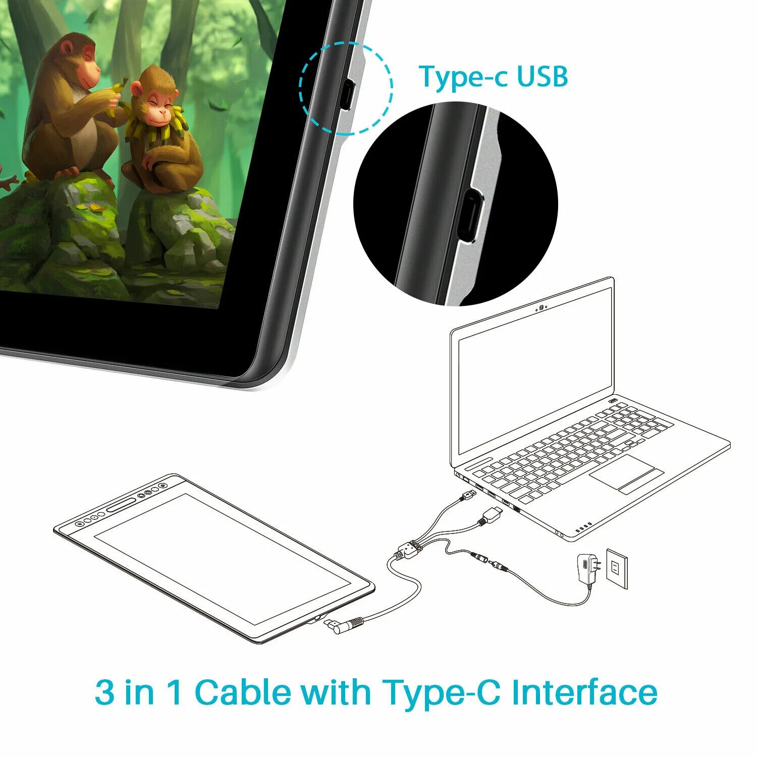 Huion kamvas 13 как подключить к пк Графический планшет Huion, Windows, 8192 уровня, черный купить по низкой цене с
