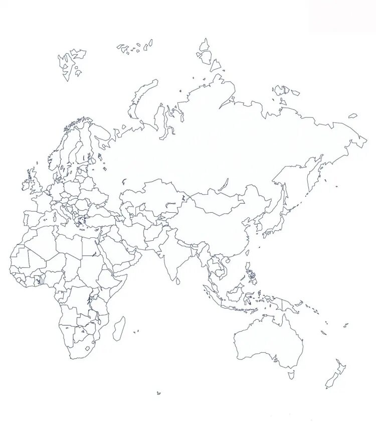 World map for mapping