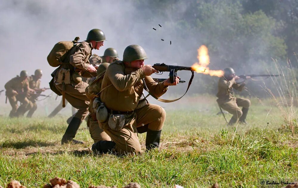 Поле боя. Военный бой.