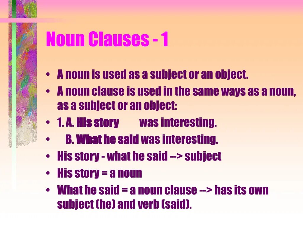 Noun Clause. Noun Clauses в английском языке. Object Clauses в английском языке. Noun as a subject. Object clause