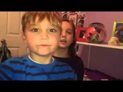 With my brother on webcam