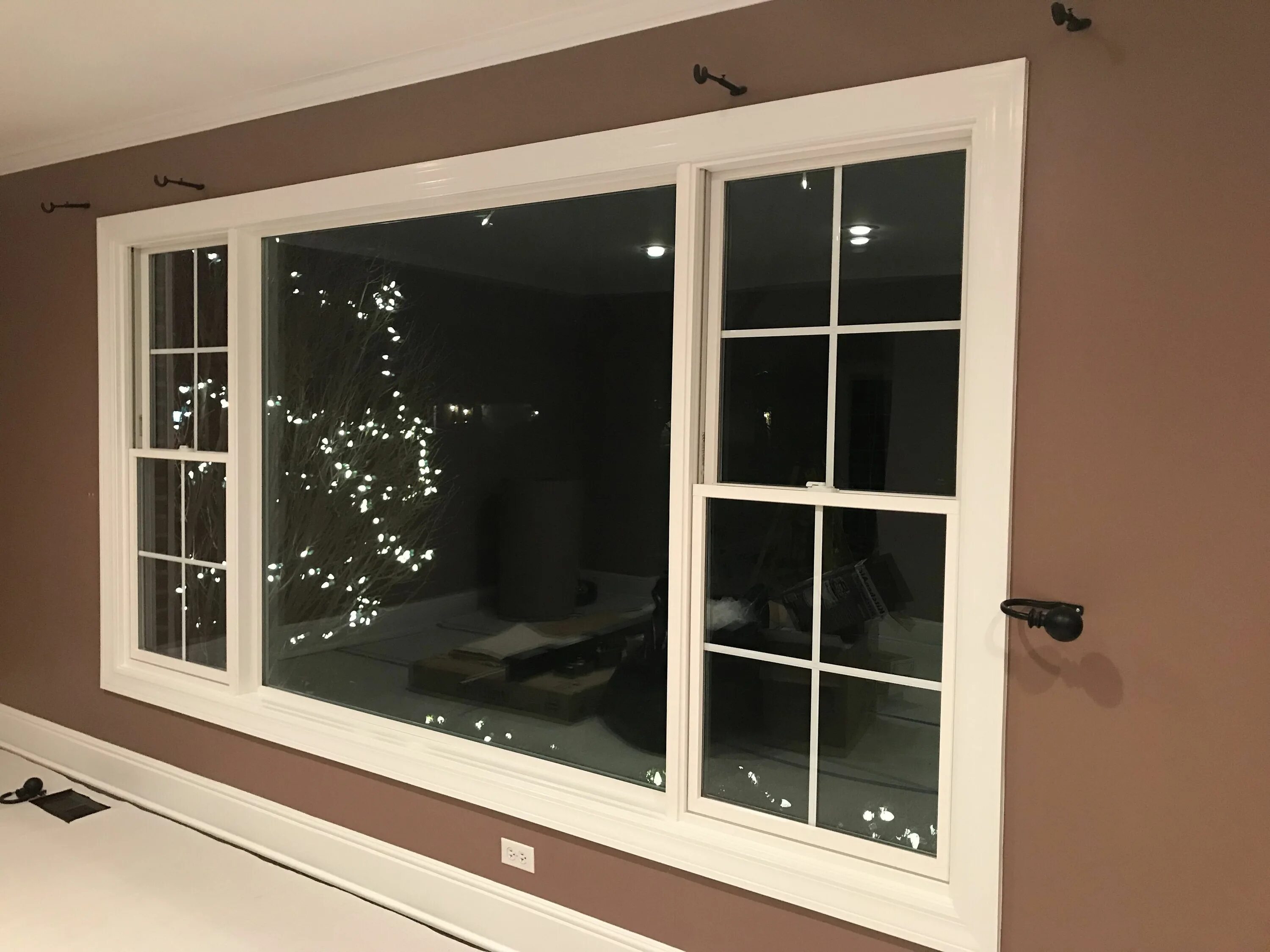 There are two windows in the room