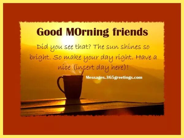 Message mornings