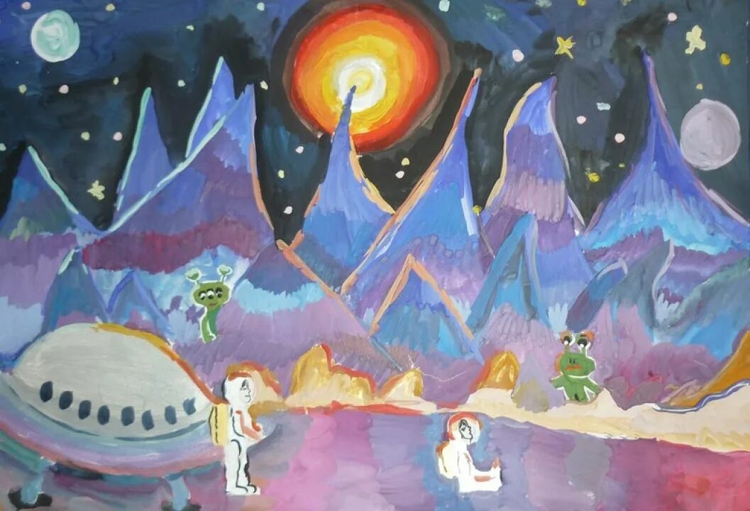 Дом на луне окружающий мир рисунок детский. Рисунок на тему космос. Рисование космос. Космический пейзаж рисунок. Рисунки на тему космос для детей.