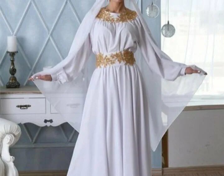 Мусульманская авито. Платье на никах. Мусульманские платья для никаха. Мусульманские белые платья. Платье для никаха белое.