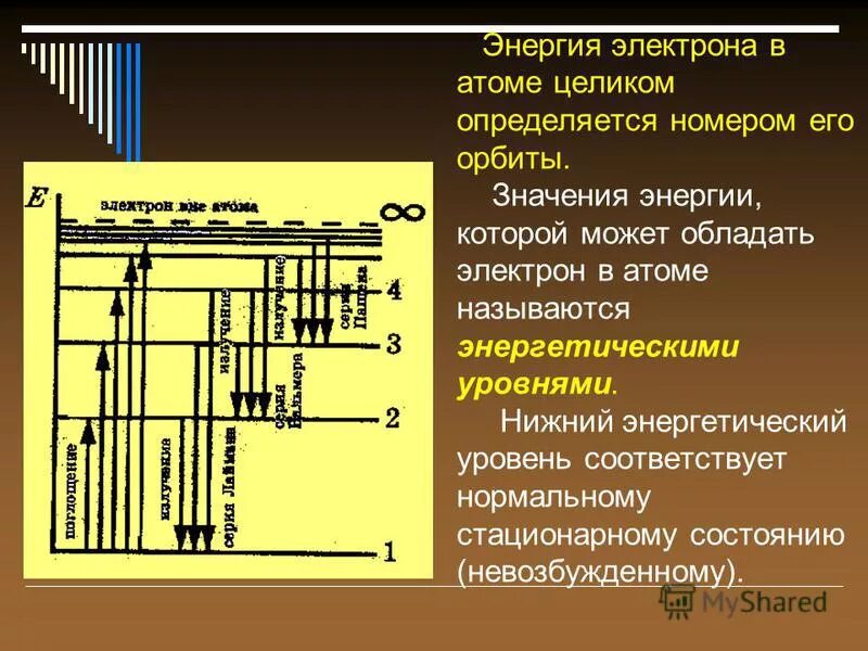 энергия электрона в атоме. изменение кинетической энергии электрона формула. как найти энергию электрона формула. дискретные уровни энергии. уровень энергии.
