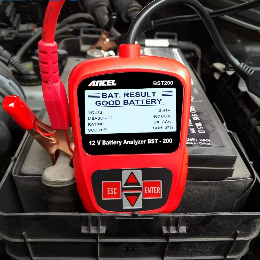 Приборы для аккумуляторных батарей. Battery tester тестер аккумулятор. микропроцессорный тестер аккумуляторов ancel. тестер акб 200. прибор для измерения емкости аккумуляторных батарей автомобилей.