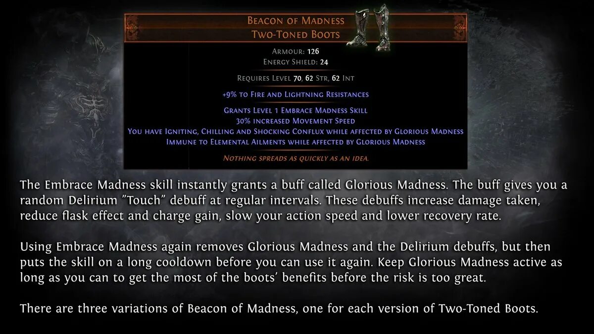 Poe boots with movement speed recipe. Two-toned boots poe.