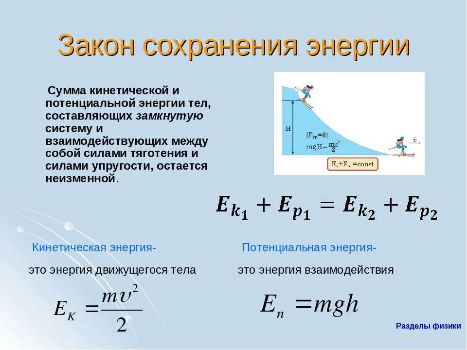 Испарение кинетическая энергия момент силы. Закон сохранения энергии физика формула. Физика 9 класс формула формулировка закона сохранение энергии. Закон сохранения энергии формула 9 класс. Закон сохранения энергии физика 9 класс.