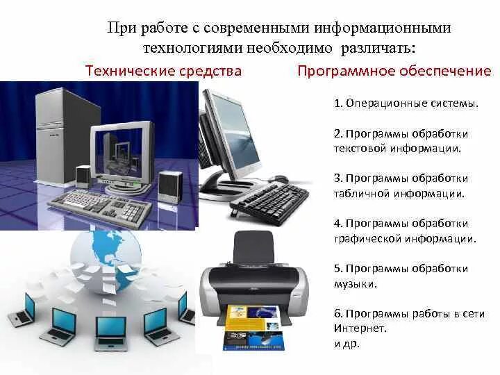Современные информационные технологии сообщение. Технические средства информационных технологий. программное обеспечение информационных технологий. техническое и программное обеспечение информационных технологий. современные информационные технологии и программные средства.