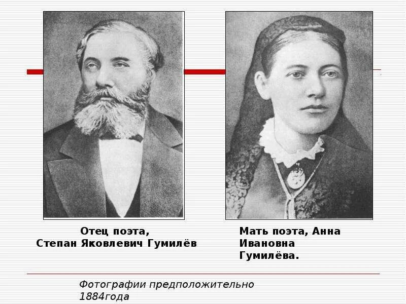 Отец Николая Гумилева. Мать и отец Гумилева. Мать Николая ГУ. Мама и папа волосатые