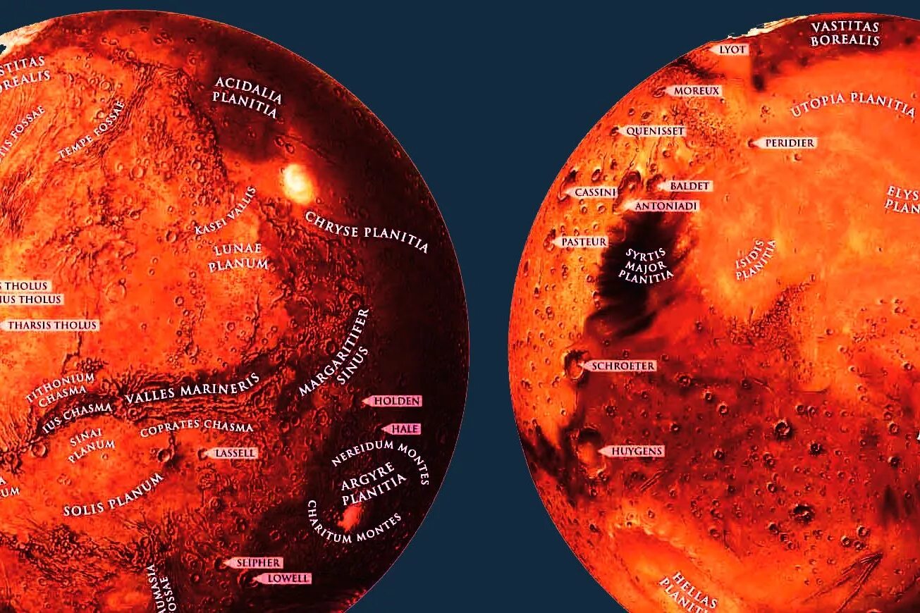 Карта марса на русском. Гипсометрическая карта Марса. Карта поверхности Марса высокого разрешения. Планета Марс географическая карта. Карта планеты Марс.