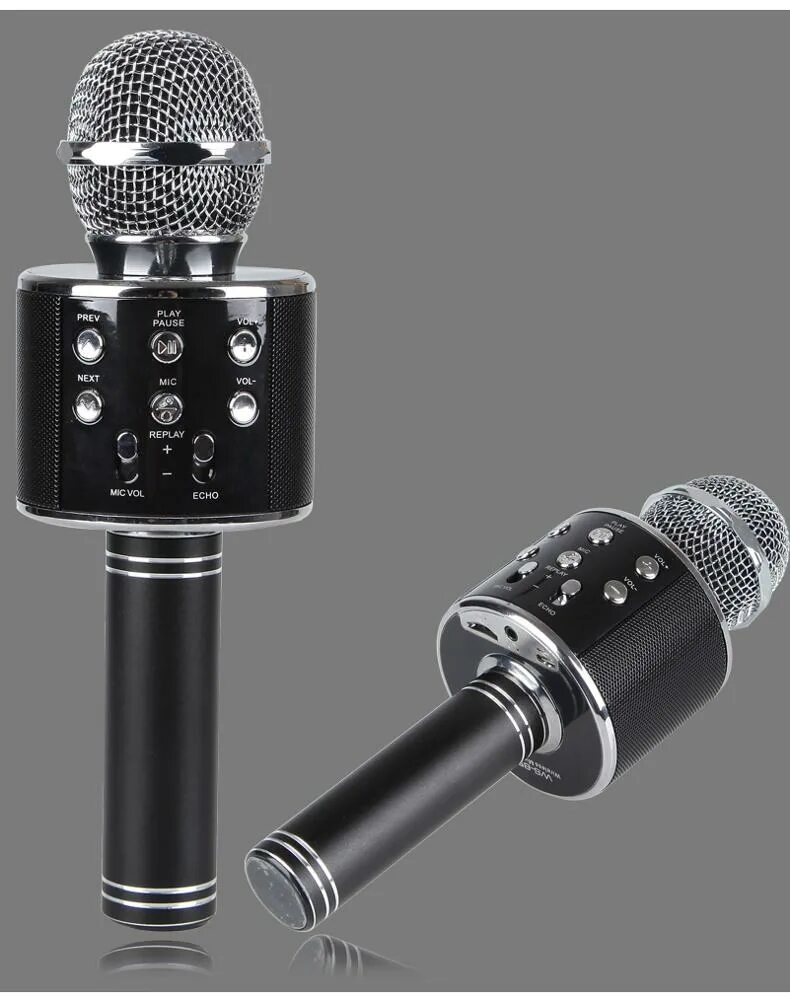 Лучший микрофон с динамиком. Ws-858. микрофон беспроводной ws-858 bluetooth,динамики,usb. батарейка для микрофона ws-858. блютузный микрофон.