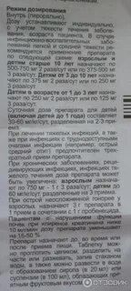 Флемоксин солютаб дозировка для детей 5 лет
