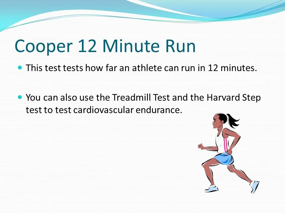 Can you Run. Harvard Step Test. U can Run. How far can you.