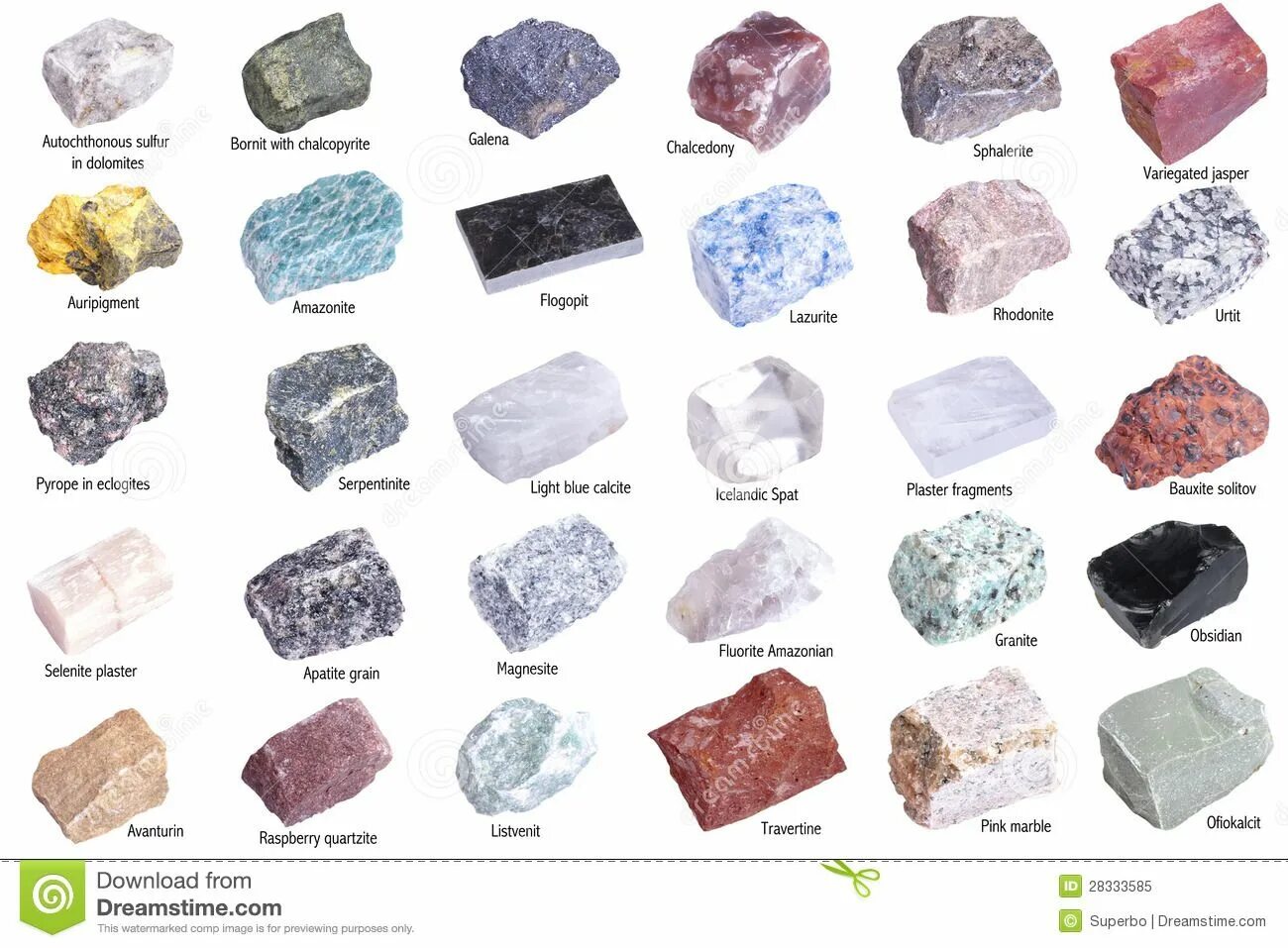 Mineral цвет