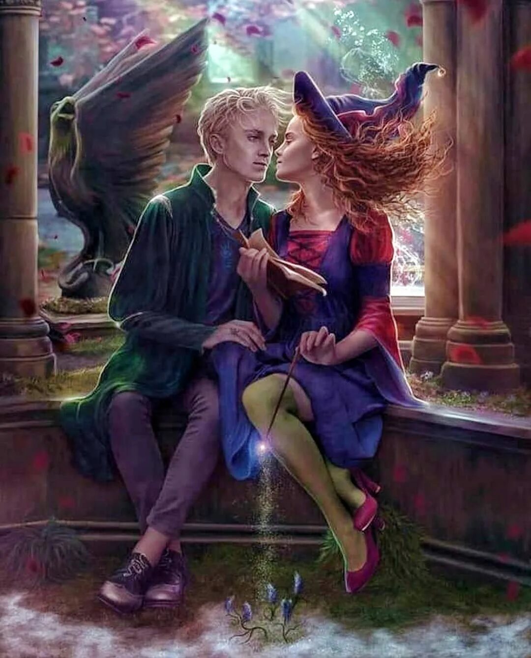 Драко малфой и гермиона арт. Драко малфой аниме. Гарри поттер грейнджер и малфой. Гарри поттер аниме слизерин. Гарри поттер драмиона поцелуй.