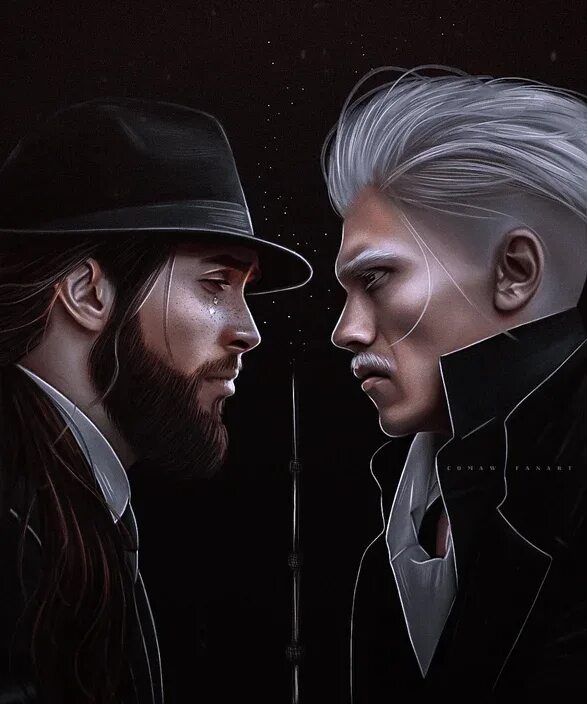 Альбус дамблдор джуд лоу. Альбус и гриндевальд. Альбус дамблдор и гриндевальд. Дамблдор отношения. Дамблдор и гриндевальд арт.