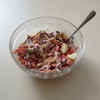 Свиной язык салат простой
