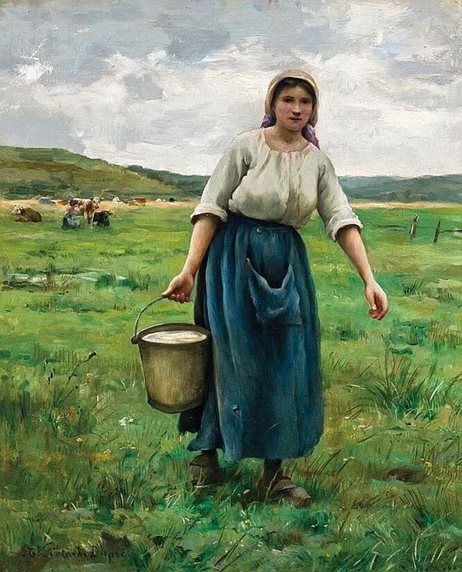 У доярки есть 2 пустых