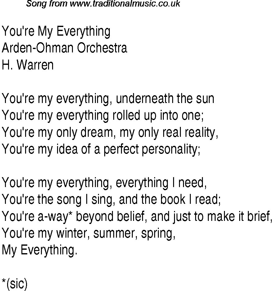 Текст песни you re mine. Your my everything текст. You're my everything текст. Песня everything. Everything i wanted текст и перевод.