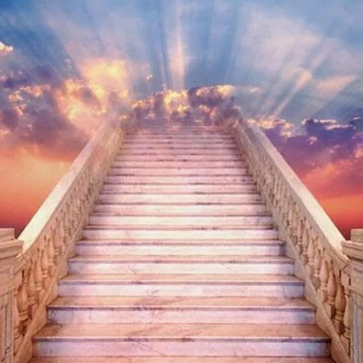 Красивая открытка рай. Лестница в рай. Лестница на небеса. Лестница ведущая в небо. Ступеньки в рай.