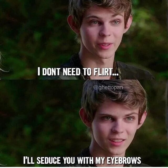 His eyebrows are too thin short