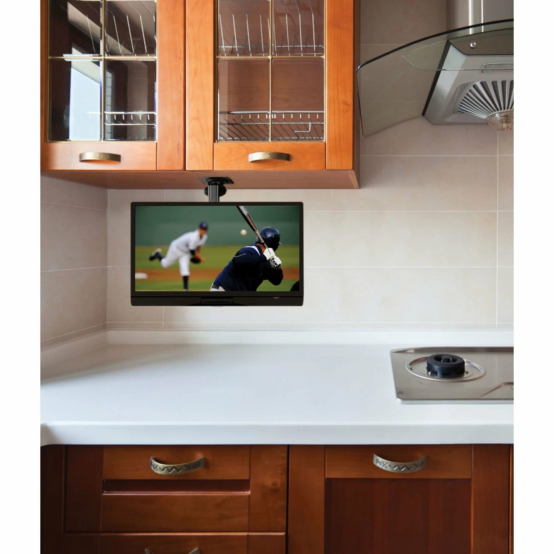 Телевизор для кухни 20. Подвесной телевизор на кухню. Навесные телевизоры на кухню. Маленький телевизор на кухню. Мини телевизор на кухню.