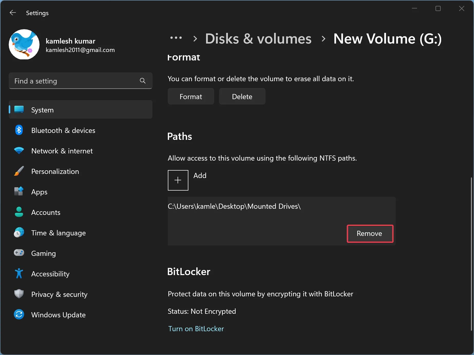 Монтирование диска windows 10