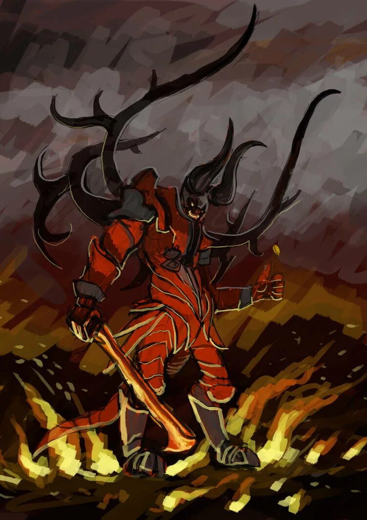 Дум дота. Дум дота 2. дум из доты 2. дум дота 2 арт. doom гитара dota 2.