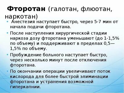 Наркоз продолжительность