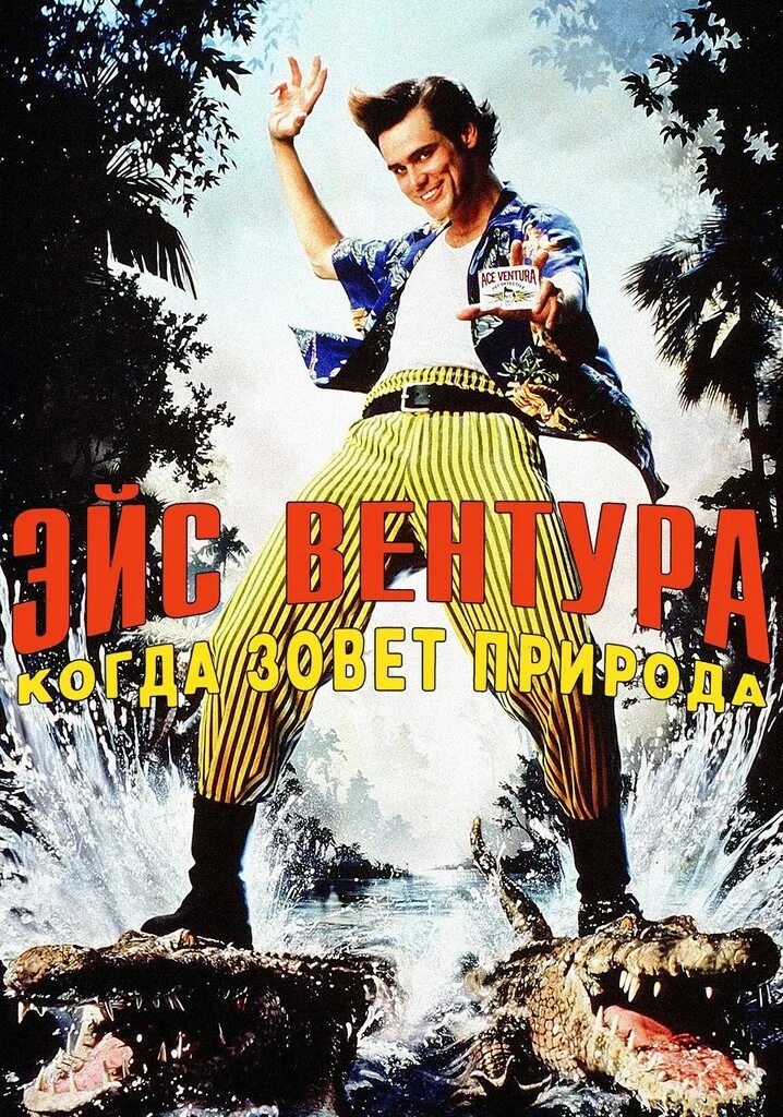 Эйс Вентура 2 (1995) Постер. Эйс Вентура 2 когда зовет природа. Постер к фильму Эйс Вентура. Эйс Вентура 2 Постер