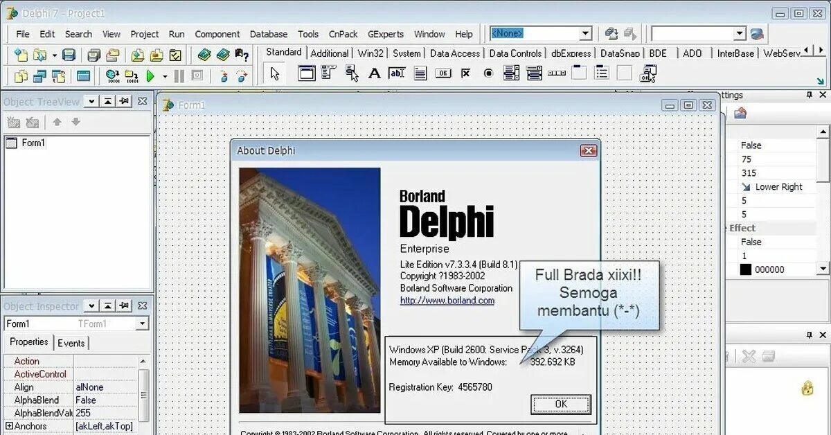 Delphi листы. Delphi 7 lite. борланд делфи 7. delphi v.7. рабочее окно borland delphi.