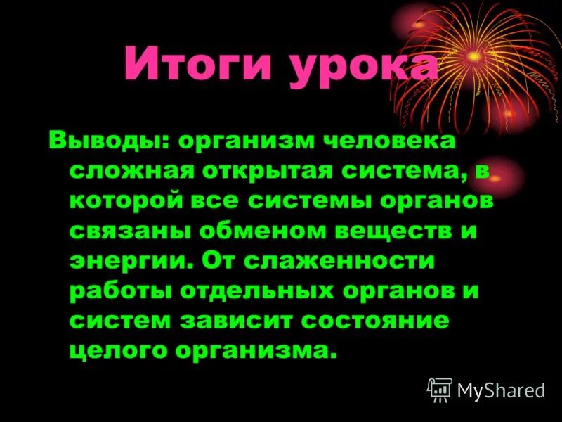 Результаты занятия и выводы. Результаты занятия и выводы