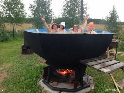 Банный чан на дровах размеры