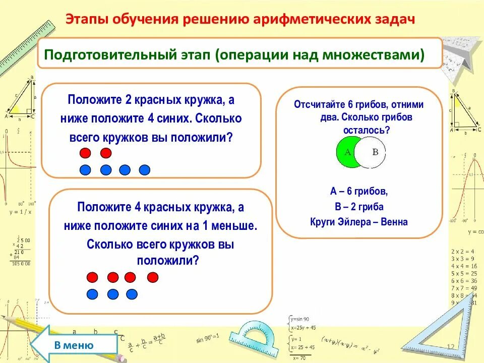 Задача решаемая арифметическим способом. Задание на решение арифметических задач. . Этапы и методика обучения детей решению арифметических задач.. Типы арифметических задач. Пособия по обучению детей решению арифметических задач.