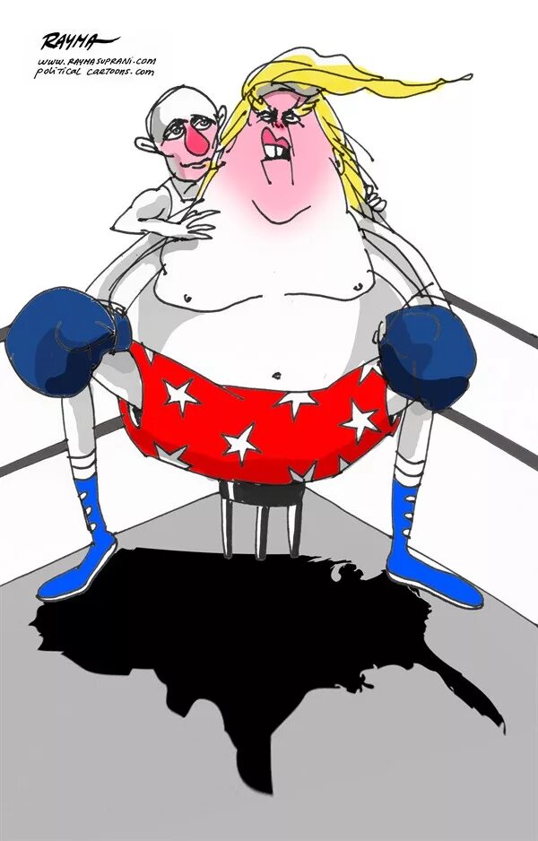 Пендосия Страна. Американские выборы прикол. Карикатура сплотиться вокруг Путина.