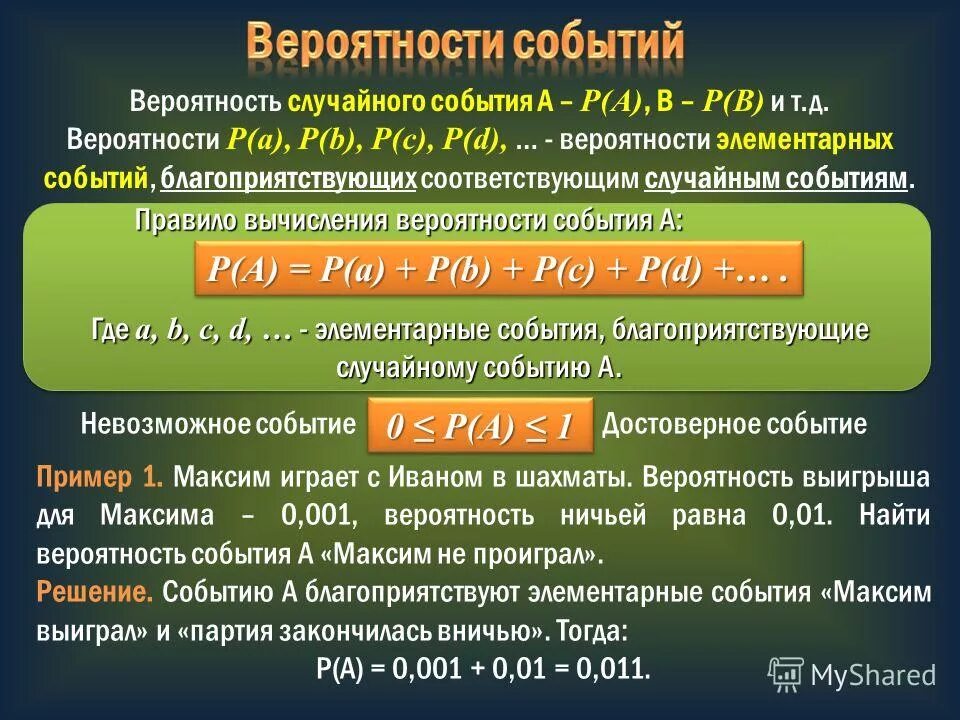 Вероятность событий сообщение. Вероятность случайного события. Правило нахождения вероятности случайного события. Случайные события вероятность случайного события. Вероятность произвольных событий.