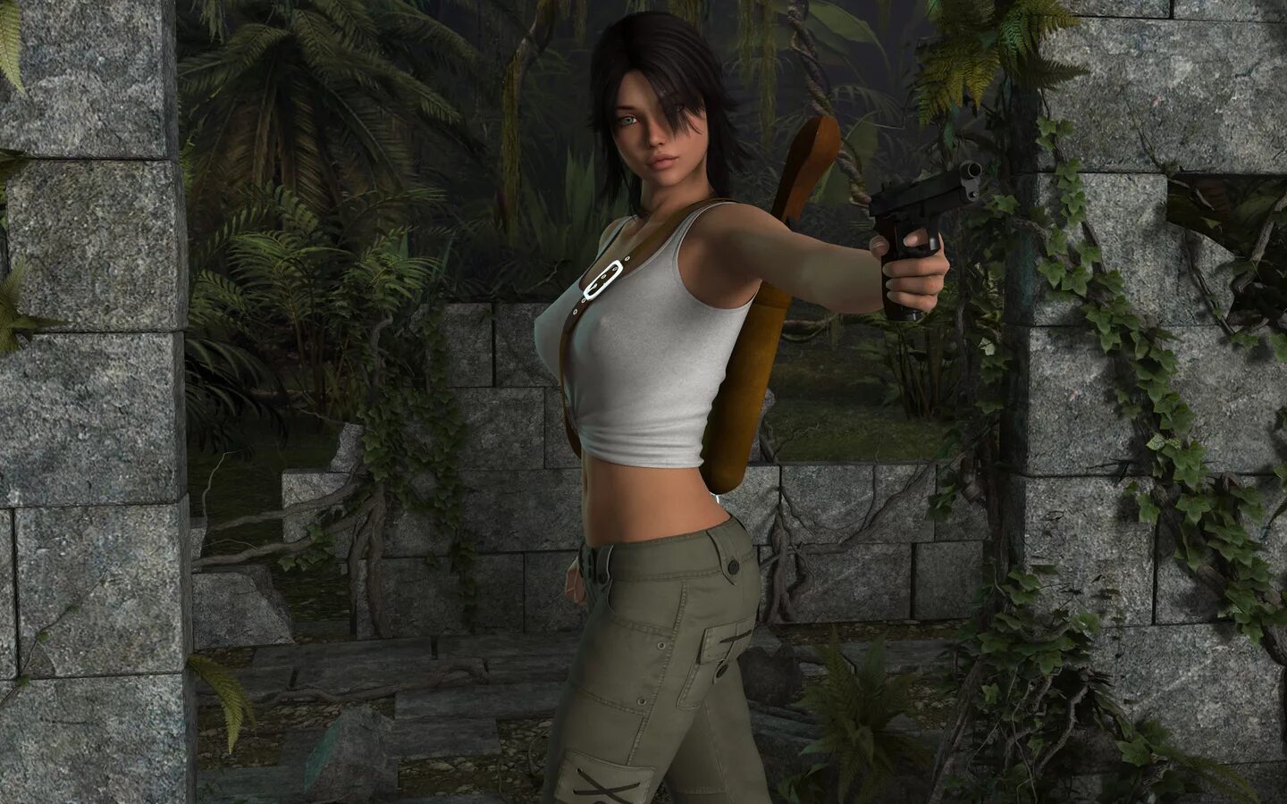 Lara croft 3d video