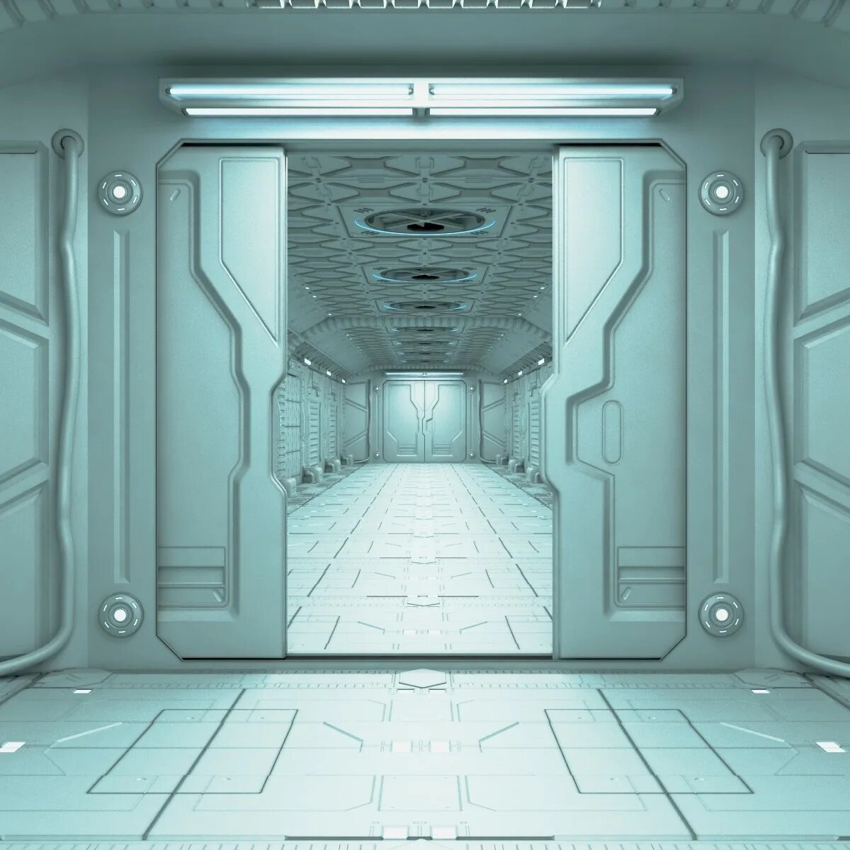 3 corridors. Sci-Fi Corridor 3d. Sci Fi Corridor 3d model. Коридор игровой дизайн. Sci Fi коридор детали.