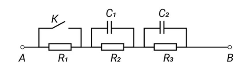 Среди представленных схемах. Конденсатор в электрической цепи. В схеме сопротивление r1=r2=. Схема цепи r1 10 ом r2 5 ом. Определите напряжение на конденсаторах c1 и c2.