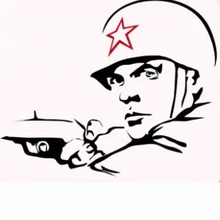 Трафарет защитника отечества
