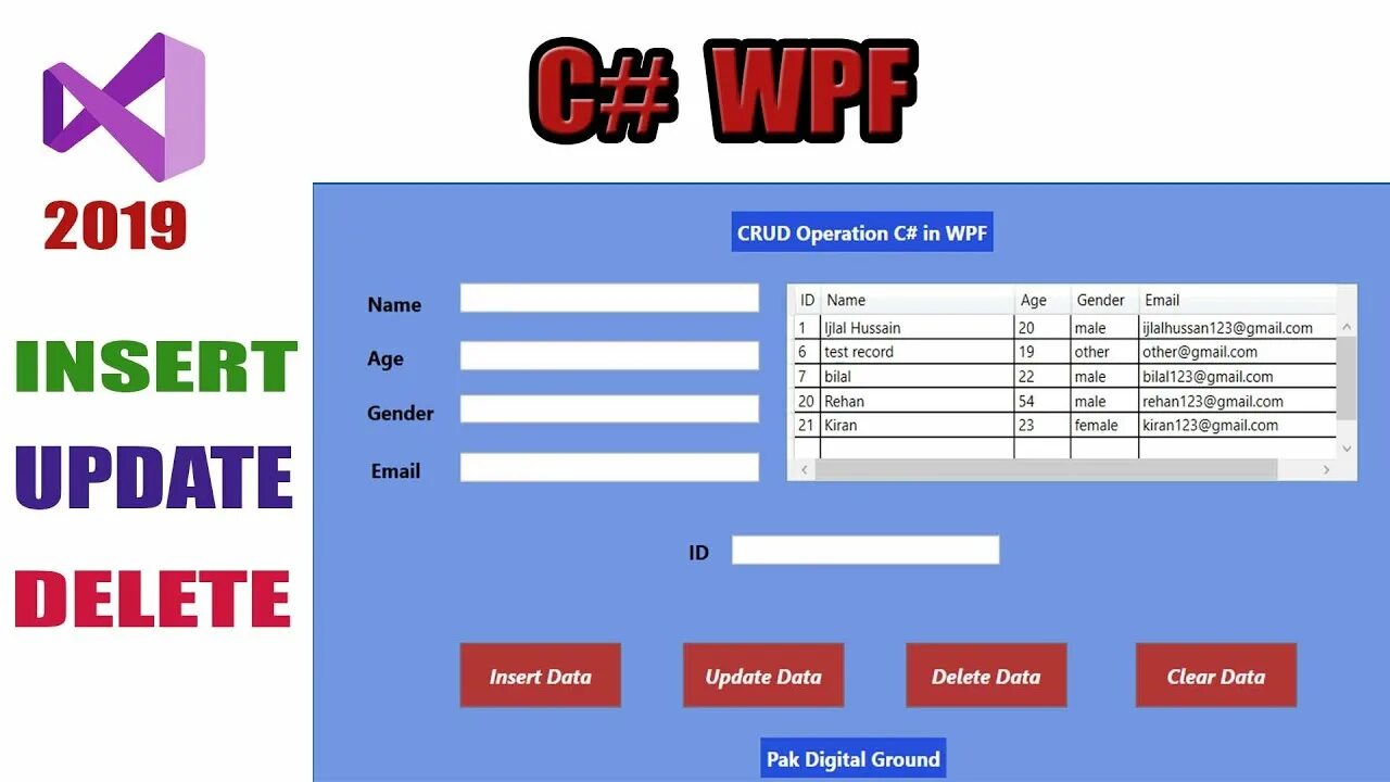 Update insert c. Crud операции. crud пример. insert c#.
