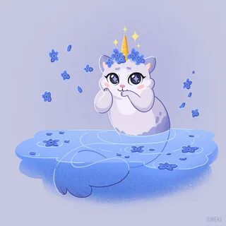 Котик русалка