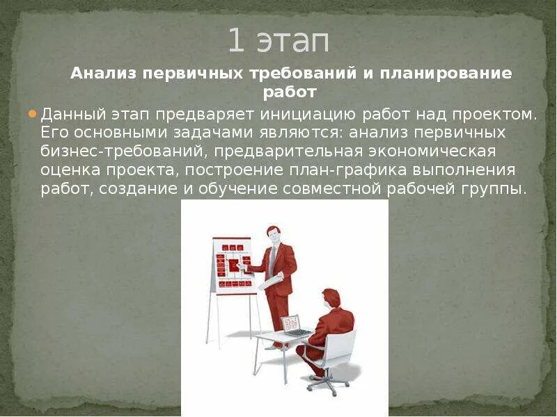 Анализ первичных требований и планирование работ. Этапы анализа требований. Фазы анализа требований. Фаза анализа и планирования требований. Первым этапом анализа является