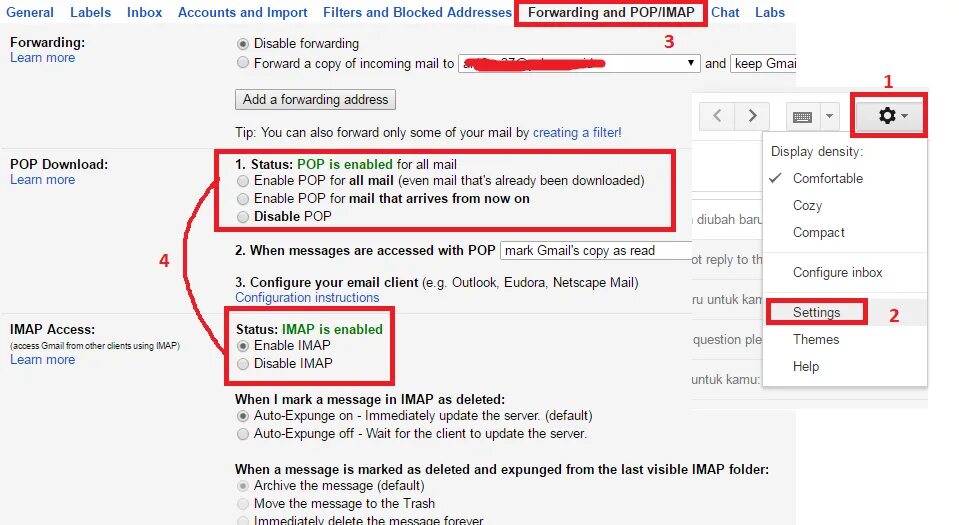 Imap invalid credentials